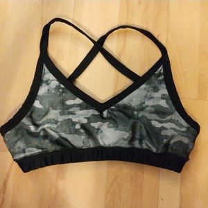 Emily Hsu Designs Shimmer Camo Sports Bra XL